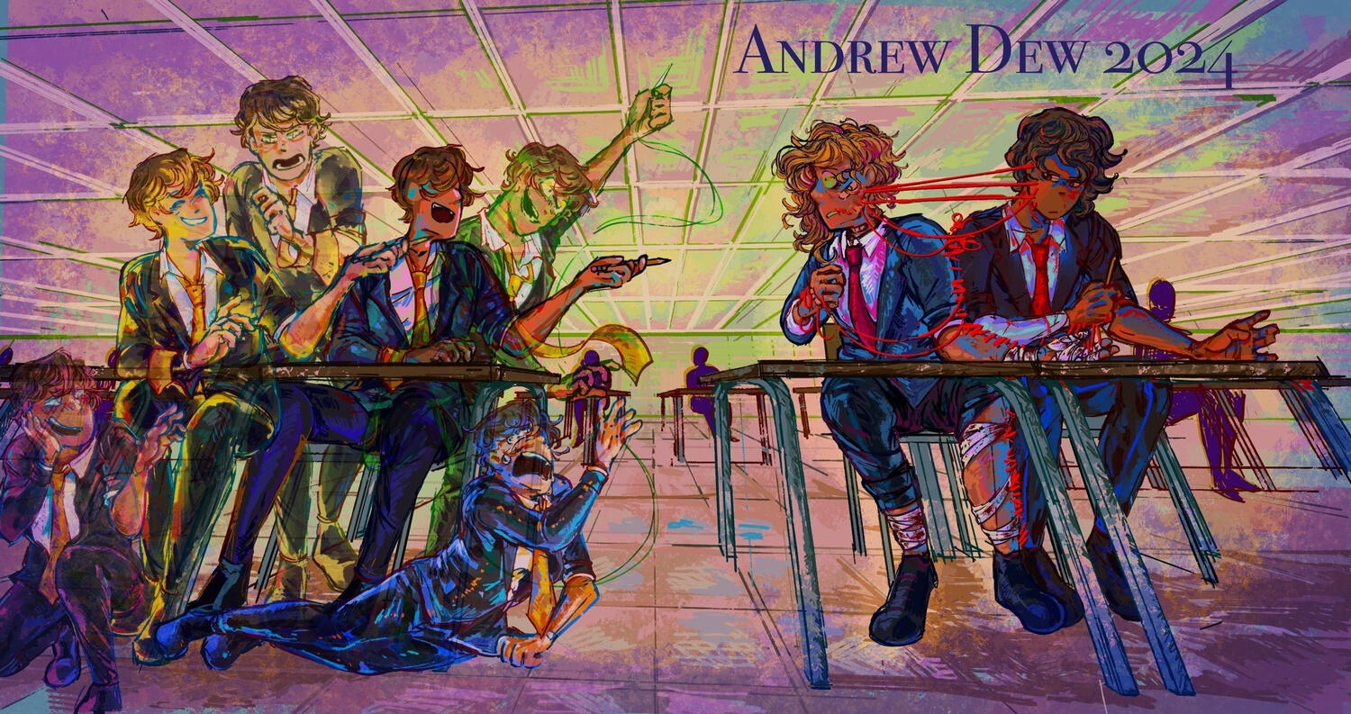 “Ulterior Motives” AP Art Portfolio Piece #10, Digital, Program: Procreate - 2024