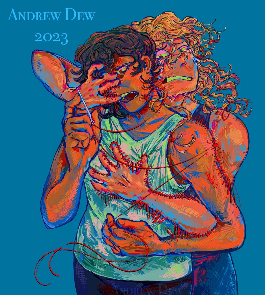 ”Strings Attached” AP Art Portfolio Piece #9, Digital, Program: Procreate - 2024