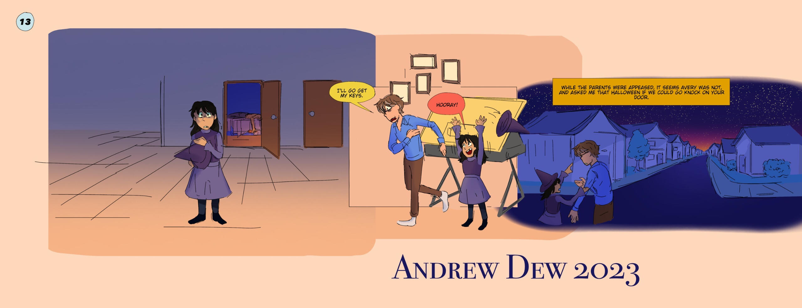 Colored comic page extra, Digital, Program: Ibispaint - 2023