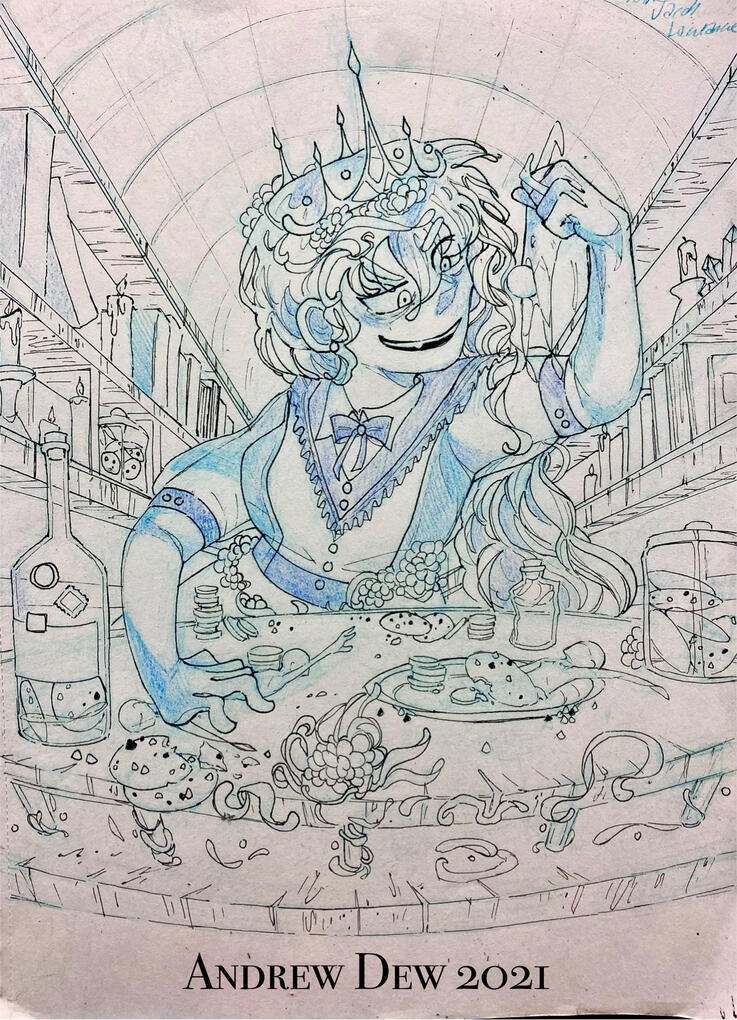 Ink and Colored Pencil drawing - 2021