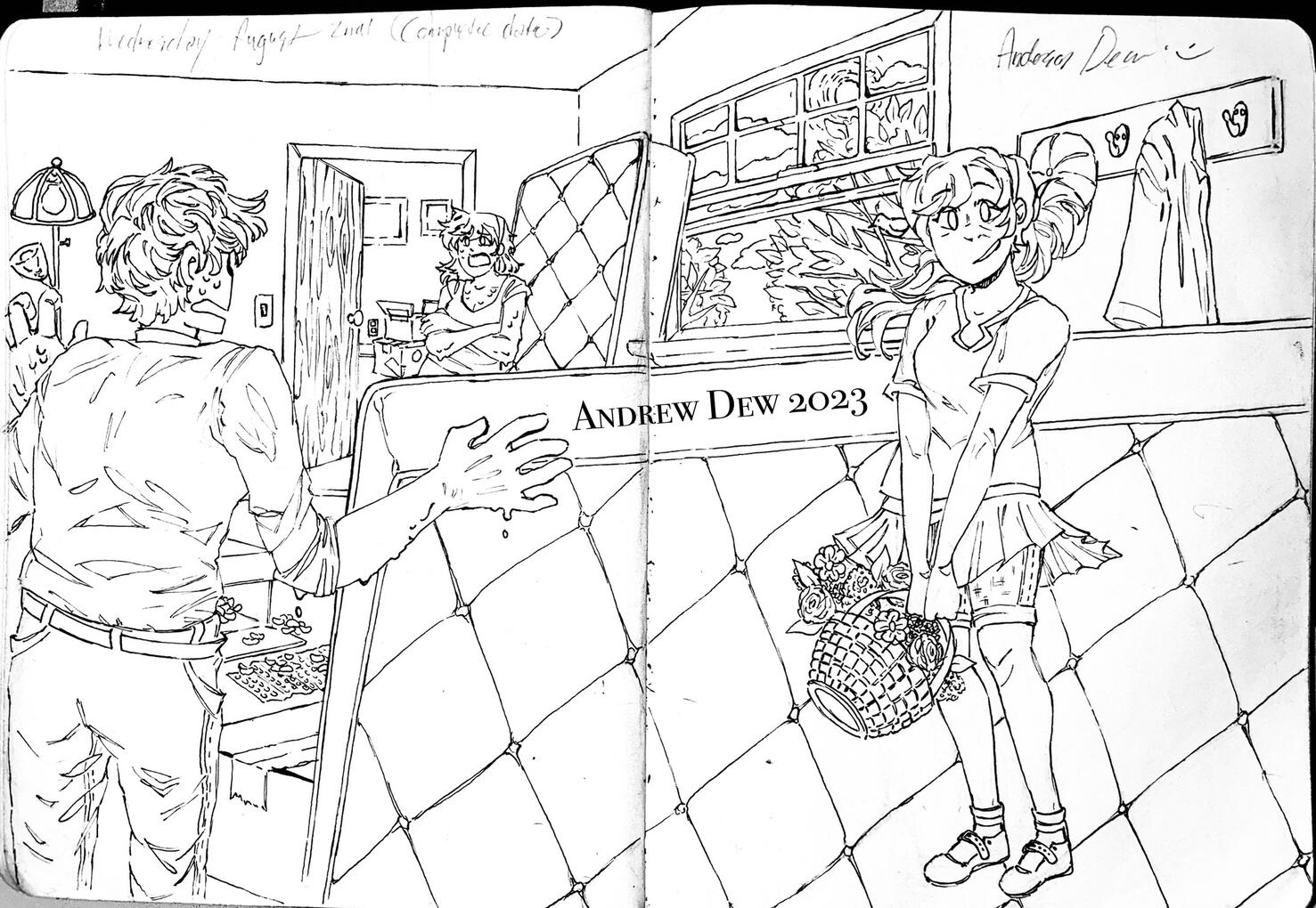 Ink Sketchbook Drawing - 2023