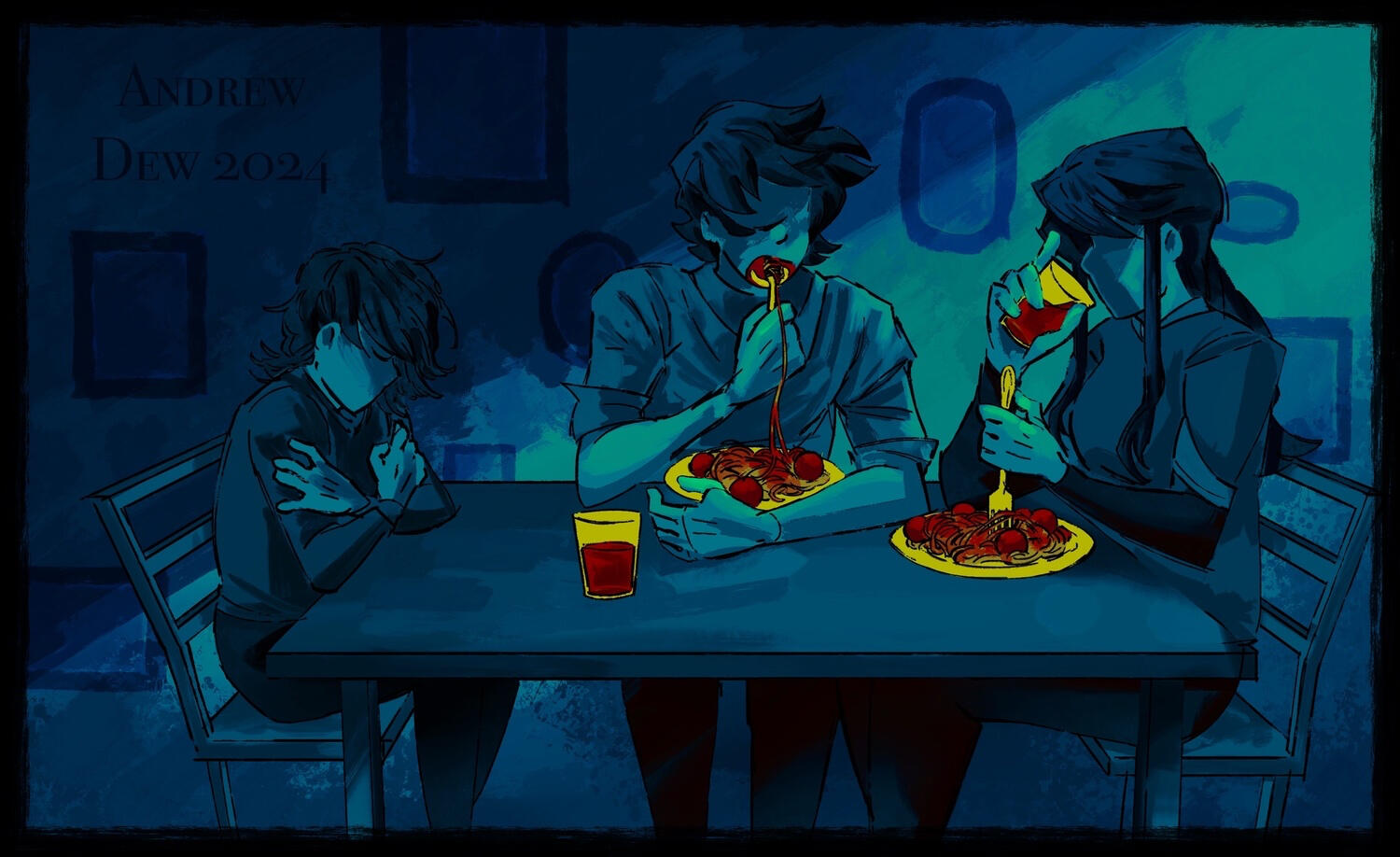 ”Abased” AP Art Portfolio Piece #6, Digital, Program: Procreate - 2024