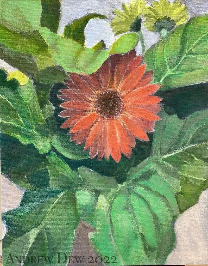 Still life Acrylic and Oil painting, School project - 2022